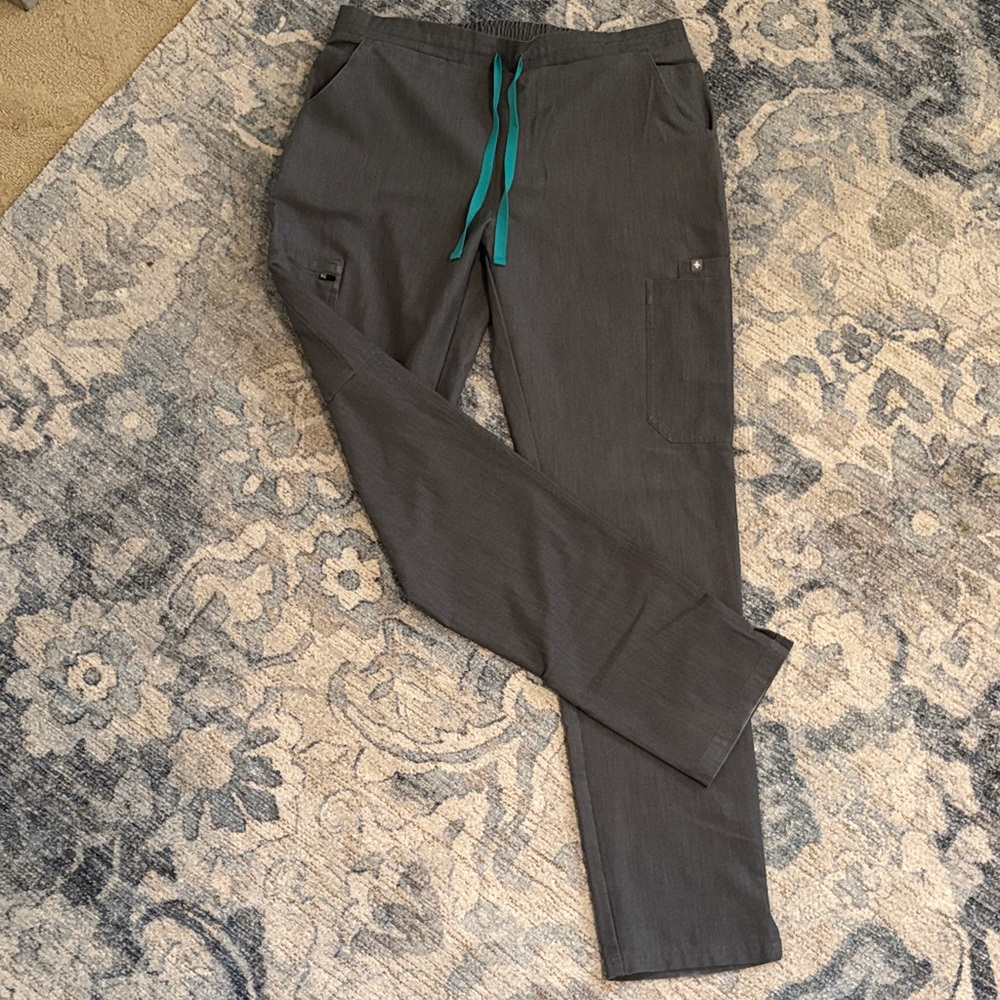 Figs Women’s Yola Skinny Scrub Pants GRAY MEDIUM TALL